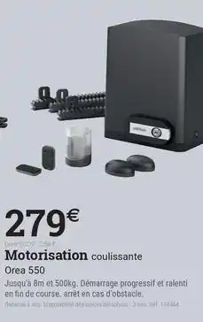 Espace emeraude Motorisation coulissante offre