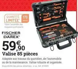 Espace emeraude Fischer - valise 85 pièces offre