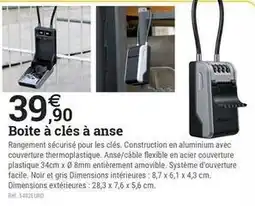 Espace emeraude Facile - boite à clés à anse offre