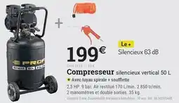 Espace emeraude Prof - compresseur silencieux vertical 50 l offre