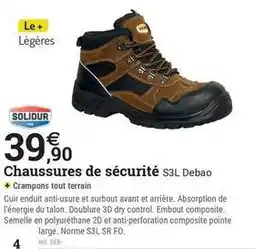 Espace emeraude Solidur - chaussures de securite s3l debão offre