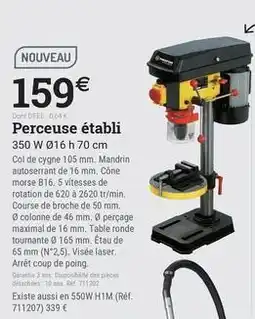 Espace emeraude Perceuse etabli offre