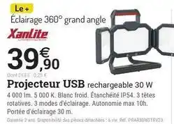 Espace emeraude Xanlite - projecteur usb offre