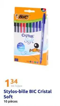 Action Bic - stylos-bille cristal soft offre
