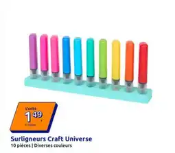 Action Surligneurs craft universe offre