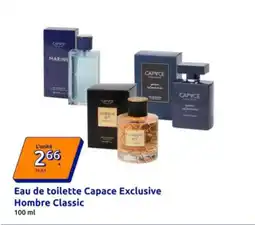 Action Eau de toilette capace exclusive offre