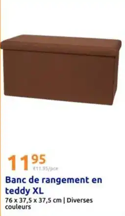 Action Banc de rangement en teddy xl offre