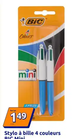 Action Bic - stylo à bille 4 couleurs offre