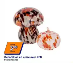 Action Décoration en verre avec led offre