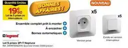 Castorama Legrand - lot 5 prises 2p+t neptune offre
