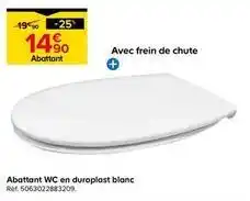Castorama Abattant wc en duroplast blanc offre