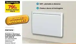Castorama Carrera - radiateur electrique a inertie seche volino wifi 1000 w offre