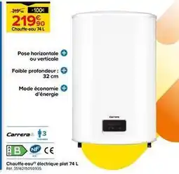 Castorama Carrera - chauffe-eau électrique plat offre