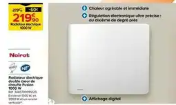 Castorama Noirot - radiateur électrique double coeur de chauffe fusion 1000 w offre