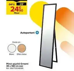 Castorama Miroir psyché ornami offre