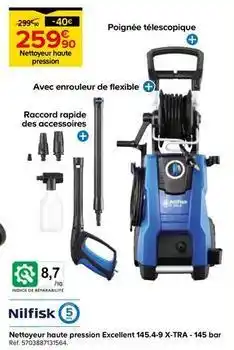 Castorama Nilfisk - nettoyeur haute pression excellent 145.4-9 - x.tra - 145 bar offre