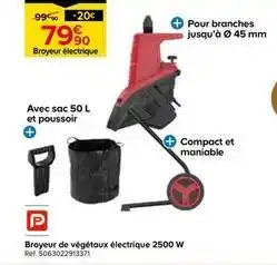 Castorama Performance power - broyeur de végétaux électrique 2500 w offre