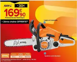 Castorama Stihl - tronçonneuse thermique offre