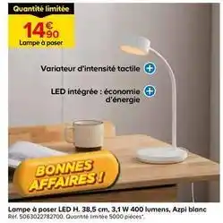 Castorama Lampe à poser led offre
