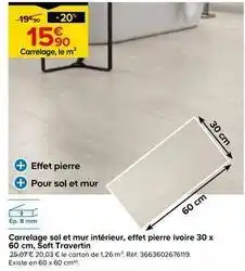 Castorama Carrelage sol et mur intérieur offre
