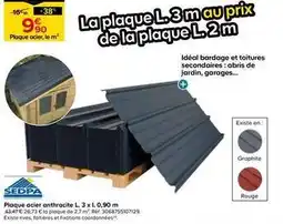 Castorama Sedpa - plaque acier anthracite offre