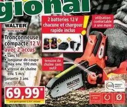 Norma Walter - tronçonneuse compacte 12 v avec 2 accus offre