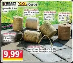 Norma Kraft - corde en sisal offre