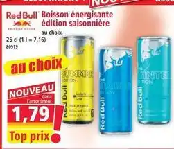 Norma Red bull - boisson énergisante édition saisonnière offre