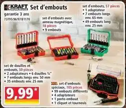 Norma Set d'embouts offre