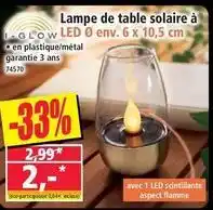 Norma Lampe de table solaire à led offre