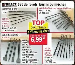 Norma Kraft - set de forets, burins ou mèches offre