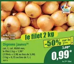 Norma Dim - oignons jaunes offre