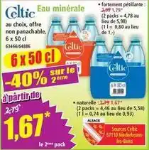 Norma Celtic - eau minerale offre