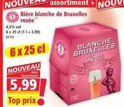 Norma Bière blanche de bruxelles rosée offre