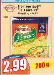 Norma Président - fromage râpé offre