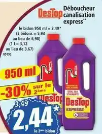Norma Destop - déboucheur canallisation express offre