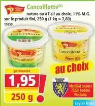 Norma Nestlé - cancoillotte offre