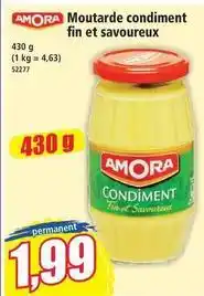 Norma Amora - moutarde condiment fin et savoureux offre