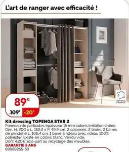Weldom Kit dressing topenga star 2 offre