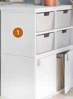 Weldom Étagères 2 cases kub blanc offre
