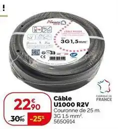 Weldom Nexans - cable u1000 r2v offre