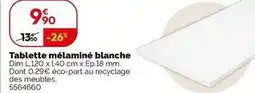 Weldom Tablette melamine blanche offre