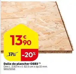 Weldom Dalle plancher osb3 offre