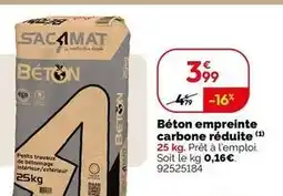 Weldom Sacamat - beton empreinte carbone reduite offre