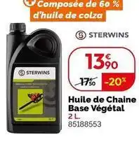 Weldom Sterwins - huile chaine base vegetal offre