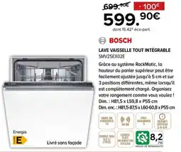 Gitem BOSCH LAVE VAISSELLE TOUT INTÉGRABLE offre