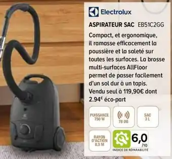 Electrolux ASPIRATEUR SAC EB51C2GG