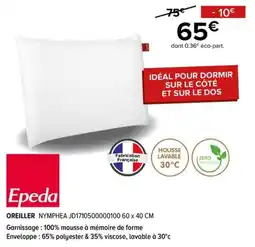 Gitem Epoda OREILLER NYMPHEA offre