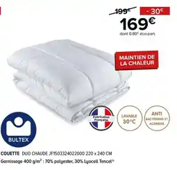 Gitem BULTEX COUETTE DUO CHAUDE offre