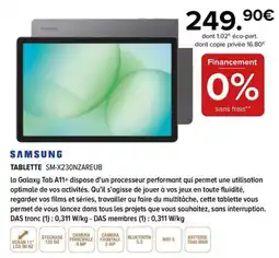 Gitem Samsung tablette sm-x230nzareub offre
